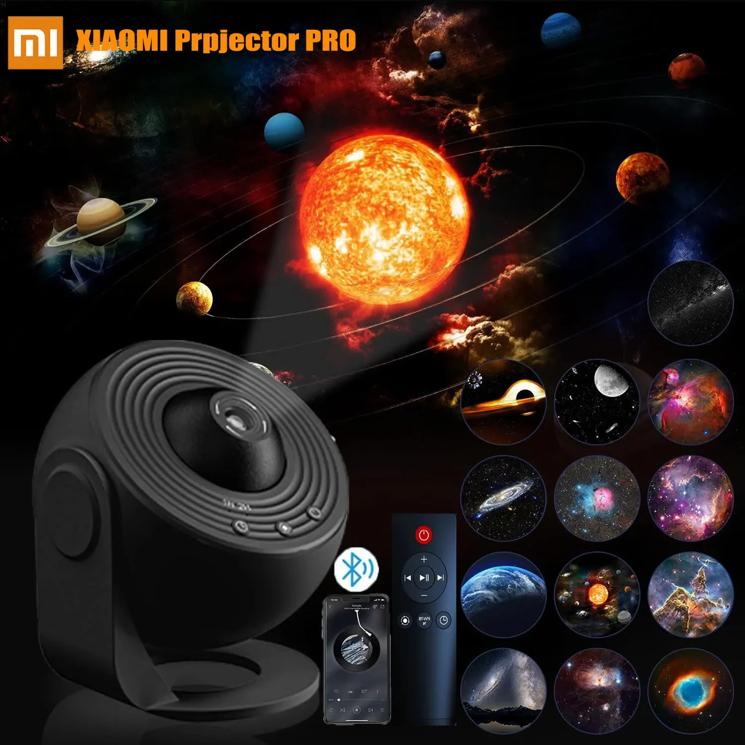 Xiaomi Kids Night Light 13 In 1 HD Planetarium Galaxy Star Projector Moon Lamp Bluetooth Sound For Room Decor Christmas Gift