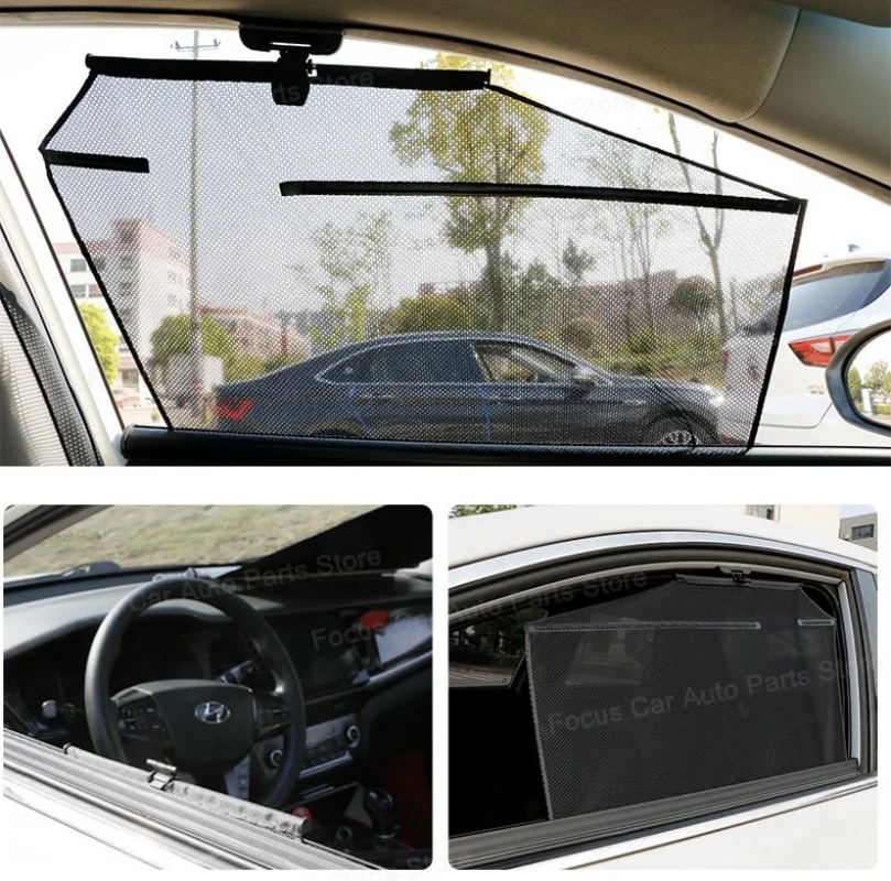 

Car Side Window Sunshade Universal Auto Retractable Parasol for Car Window Sun Shade Sun Block Window Protection