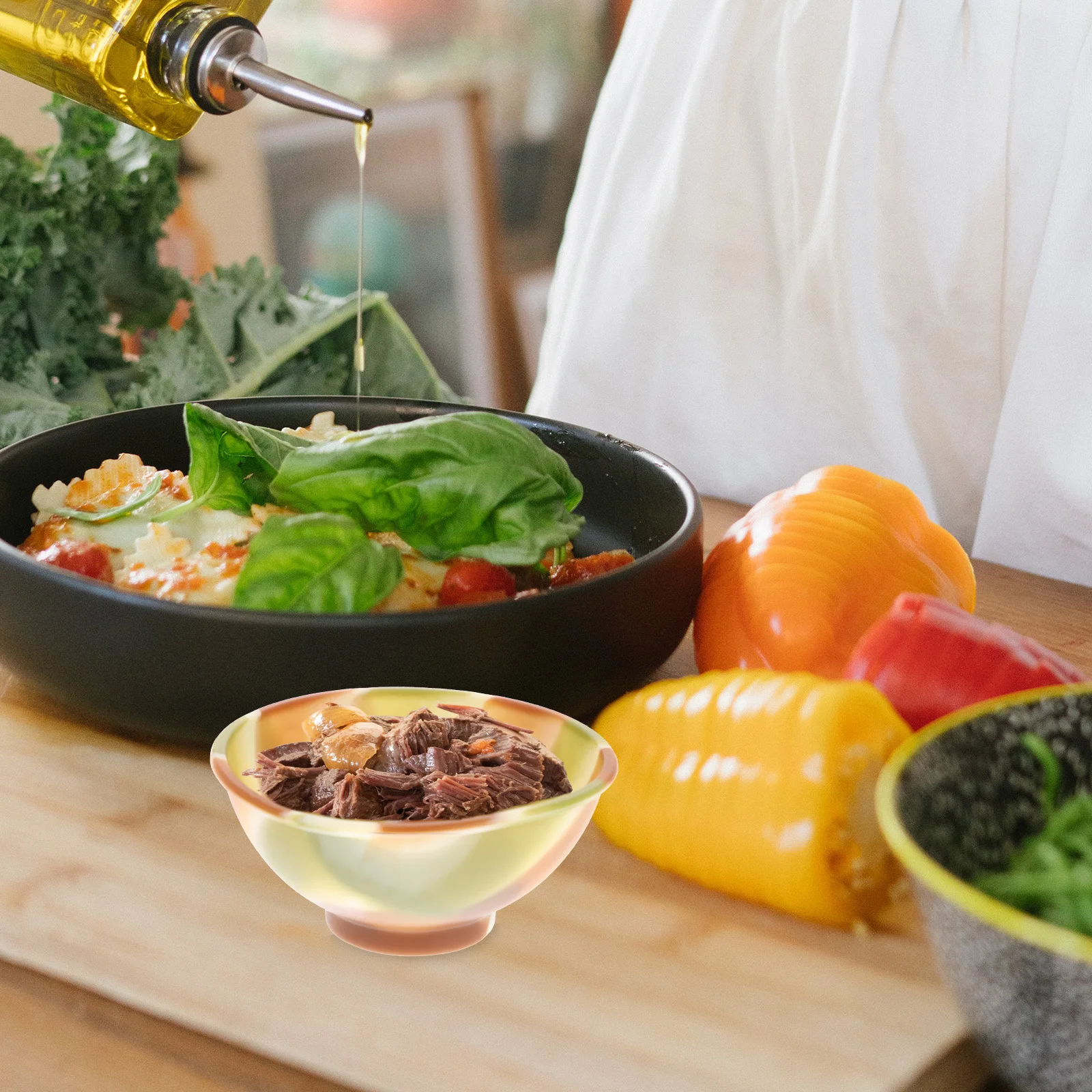 14 قطعة مجموعة صحون سيليكون الطفل مانعة للتسرب الغذاء تخزين السلطانيات لتغذية الرضع الأرز الحبوب سلطة الغداء الاطفال وجبة الإعدادية #5