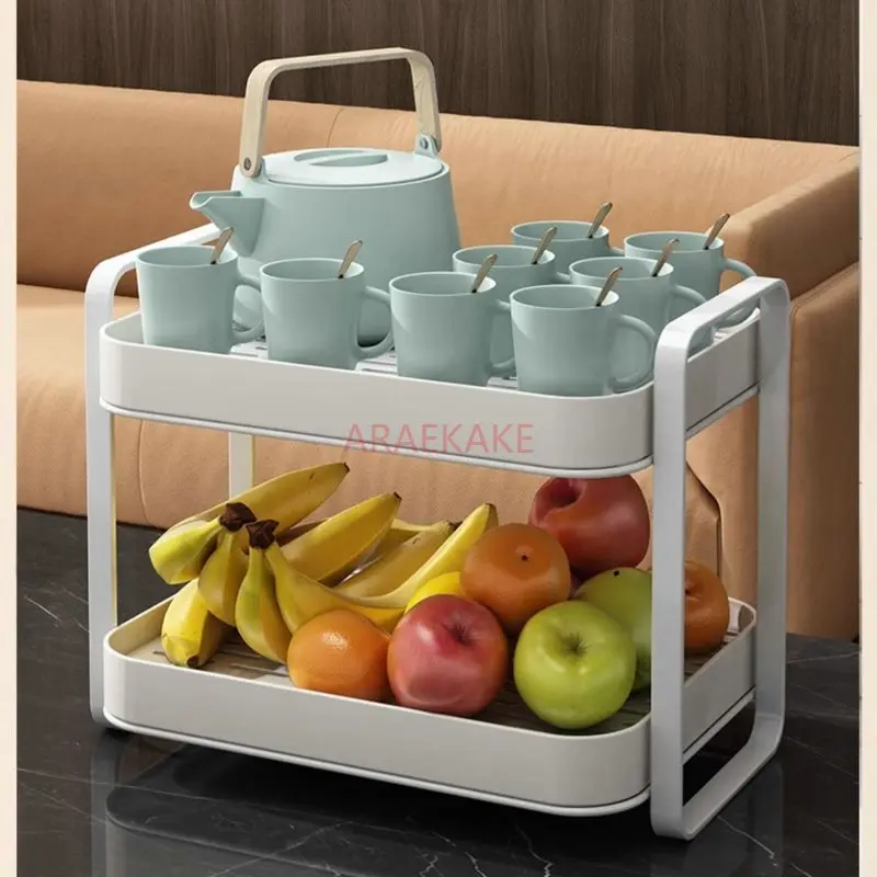 

1pcs Cup storage rack, double-layer tea cup rack, tea set storage rack, drain tray, household desktop drain cup