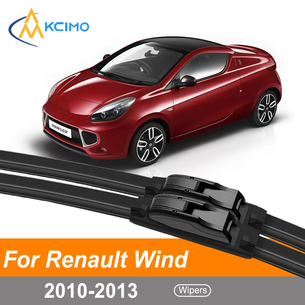 

2PCS/Set Front Wiper Blades For Renault Wind 2010-2013 Flat Windshield Wipers Direct Fit Easy Clip Installation