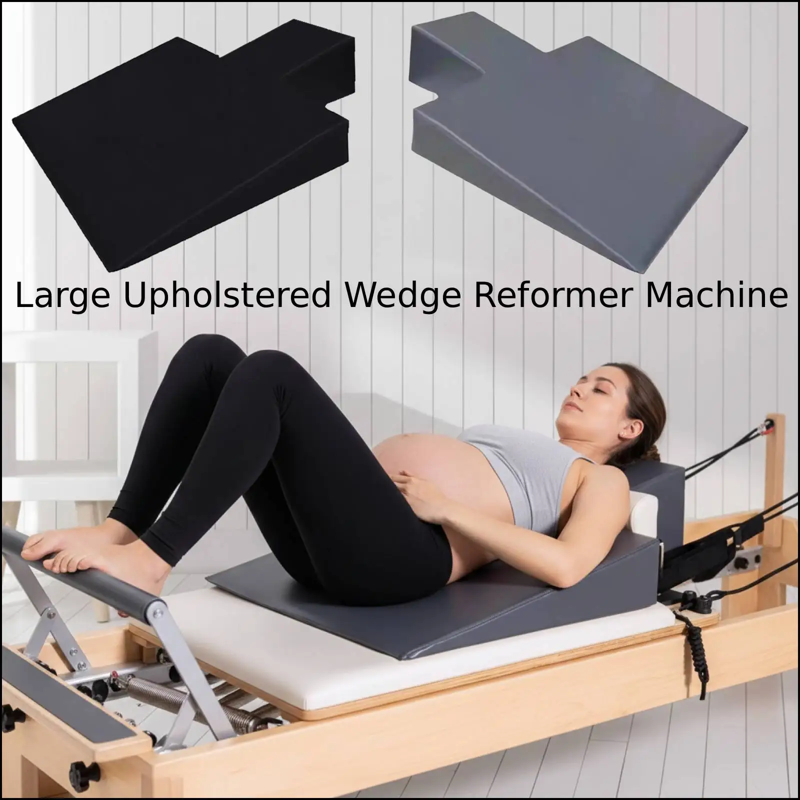 Pilates Reformer Machine Wedge Block Brick Slant Board Raises Block for Muscle Building Body Stamina Stretching Balance Training