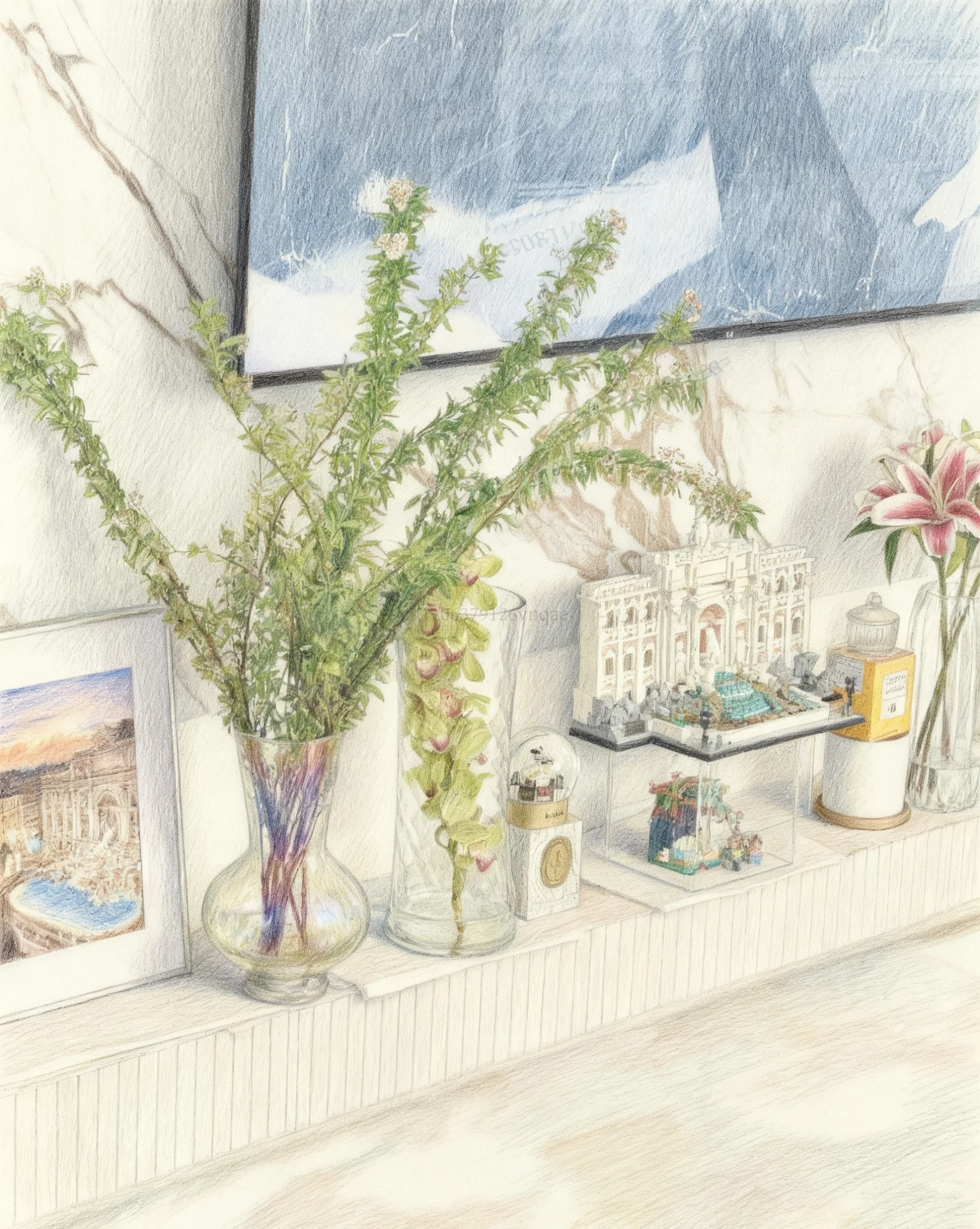 

New series of 2025 world-famous Trevi Fountain building blocks, world architecture, building block assembly toys, Christmas gift