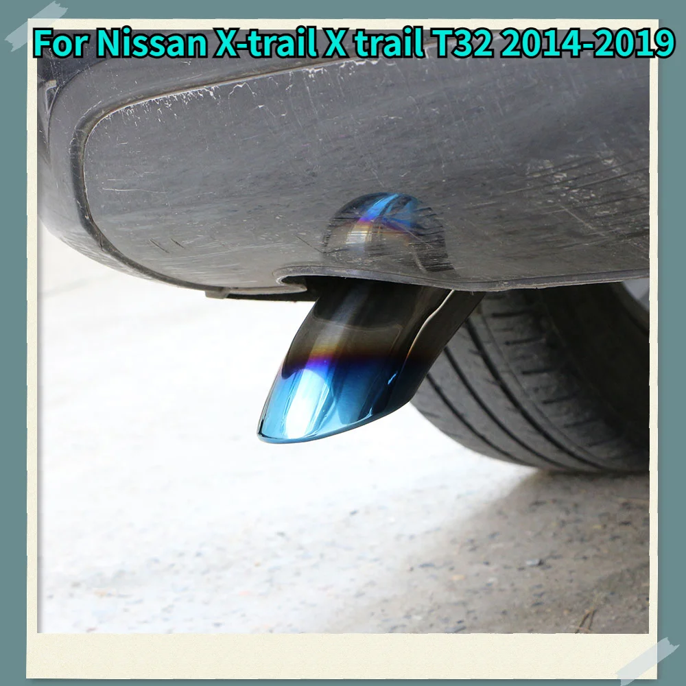 

For Nissan Rogue X-Trail T32 2014 2015 2016 2017 2018 2019 Exhaust Muffler Tip Rear Tail Pipe End Trim Finisher Protector