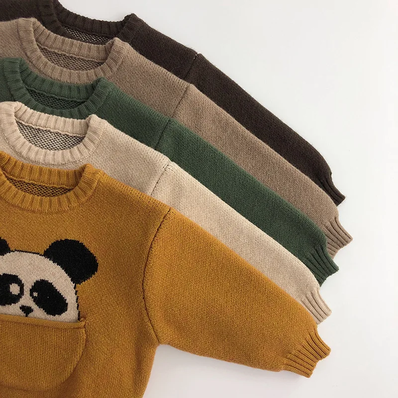 Kids Clothes Sweaters Cartoon Boys Knitwear Designer Children Pullover Outwear