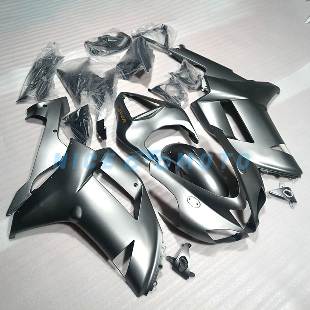 Nieuwe Abs Voor Ninja Zx6r 600 2007 2008 Zx-6r Zx 6r 636 07 08 Kuip Kit Carrosserie Cowl Helder Zwart