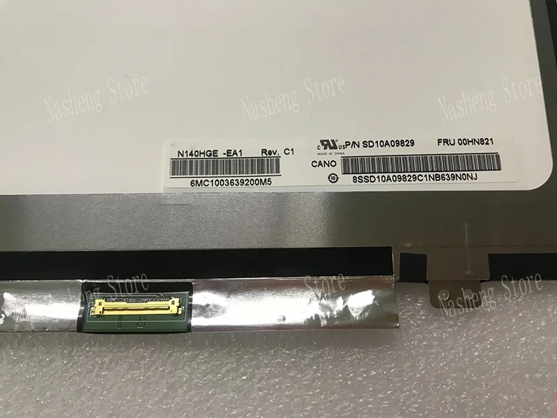 Imagem -03 - Polegada Matriz do Portátil para Lenovo Thinkpad x1 Carbono 3rd Gen 20bs 20bt Ips Painel de Exibição de Tela Lcd Não-toque 14