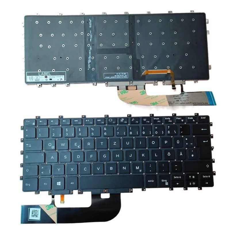 Original Keyboard for Dell XPS 15 9575 2-in-1, 15-9575 2in1 Backlit Keyboard DE