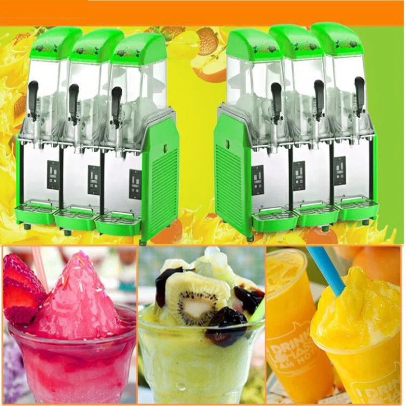 Commercial milk tea shop snow mud making equipment stainless steel snow melting machine 12/24/36/48L Slush Machine