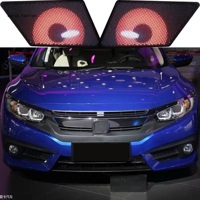 

517B Innovative Car Eye Lights Headlight Decoration with App Customization, Wireless Communication and Multiple Display Modes