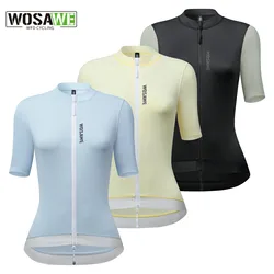 WOSAWE Women's Cycling Jersey Summer Anti-Uv Cycling Bicycle Clothing Quick Dry Mountain Female Bike Clothes