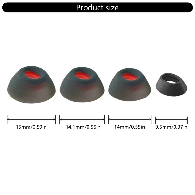Dicas orelha silicone fones ouvido para sintonizar fones ouvido compatíveis com