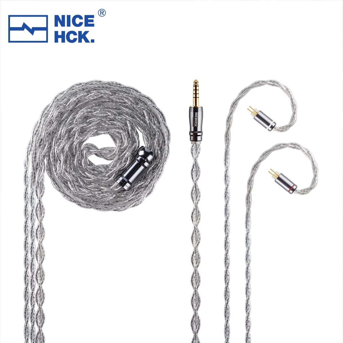 NICEHCK SilverWings HiFi オーディオケーブルデュアル銅 4 プロセス