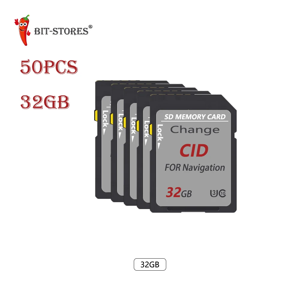 

50 шт. 32 ГБ SD-карта OEM/ODM 4 ГБ 16 ГБ карта памяти 32 ГБ 256 ГБ 1 ТБ высокая скорость до 80 м для изменения автомобильной навигации по индивидуальному заказу CID