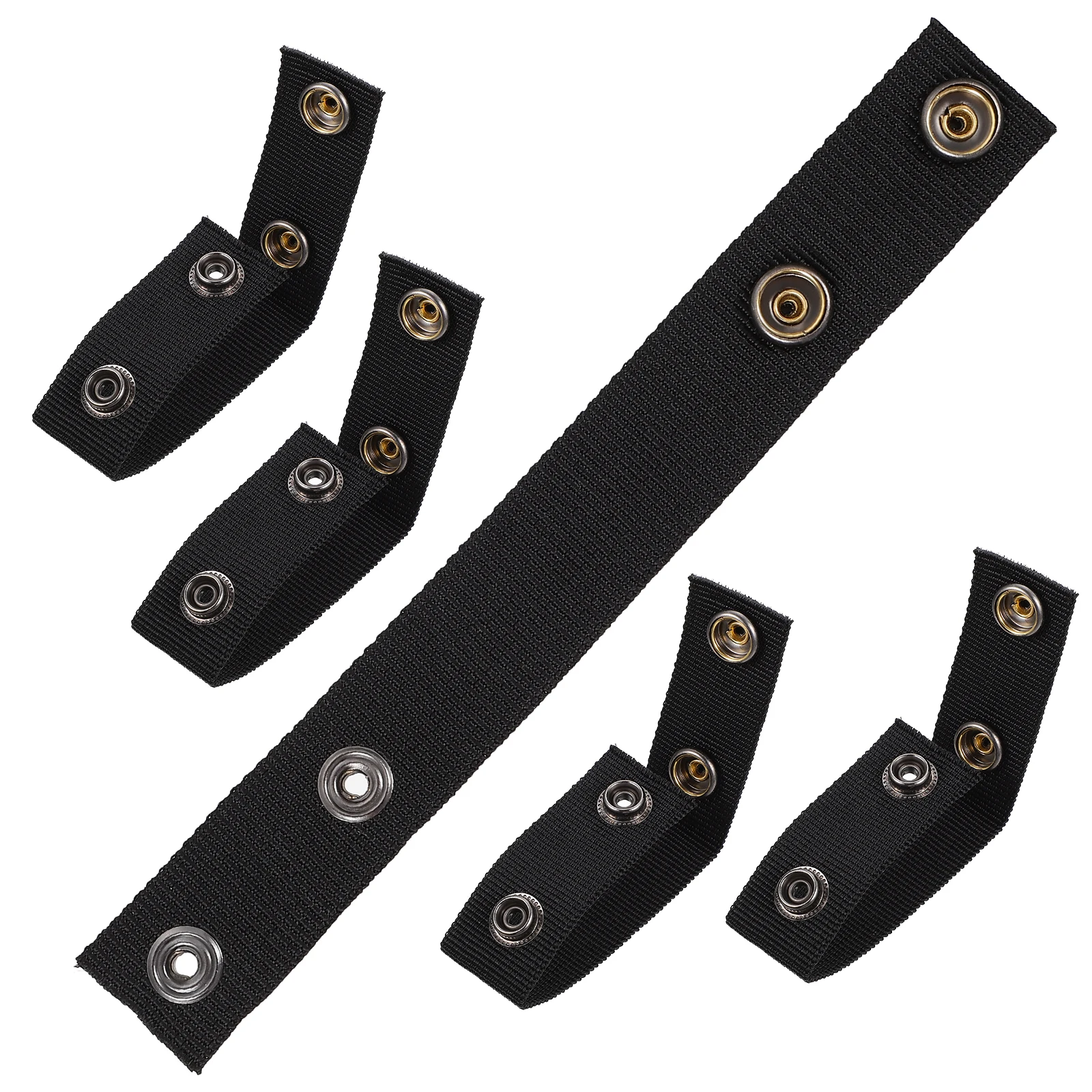 

5pcs Belt Buckle Keeper Duty Belt Loops Nylon Accessories for Camping Hiking Long Lasting Premium Material Snap Closure