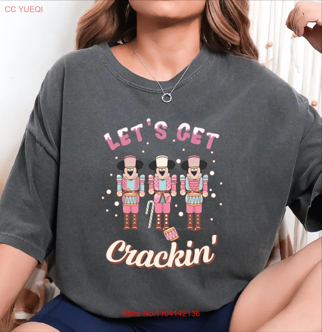 

Let's Get Crackin T Shirt Christmas Family Matching Nutcracker Funny long or short sleeves
