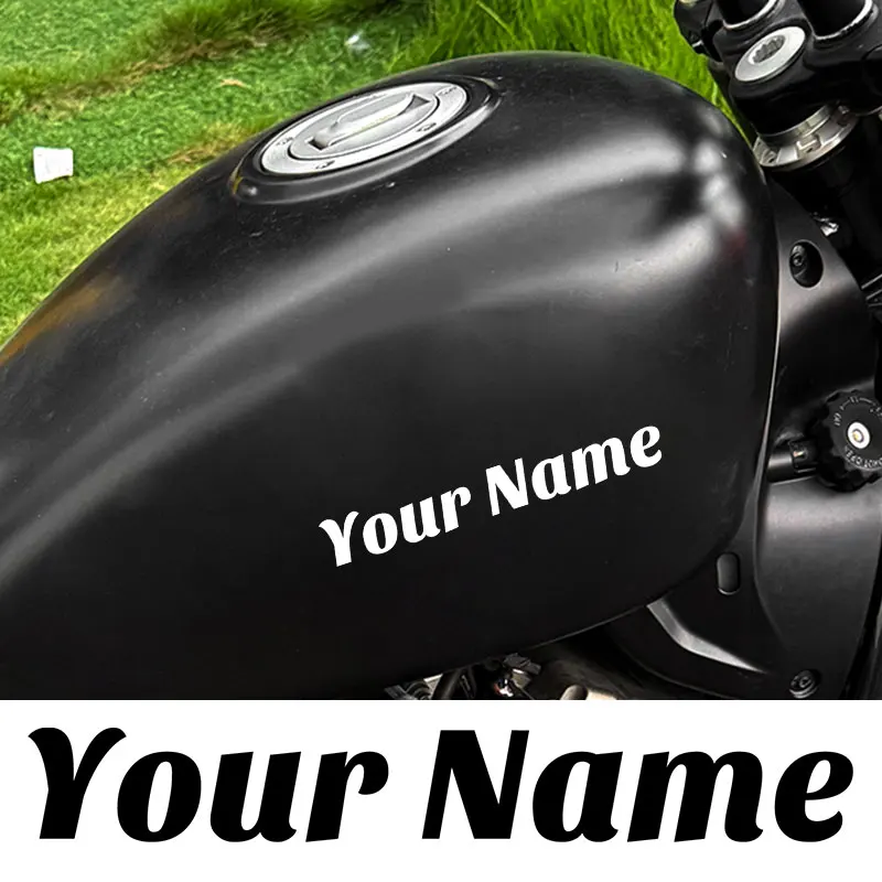 1PC High3CM Custom Only Text Motorcycle Stickers Side Panels Helmet Scooter Fuel Tank Self-Adhesive DIY Waterproof Vinyl Decals