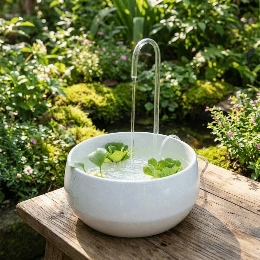 Mini Fish Tank Water Pump Silent Suction Cup Fish Tank Aerator Energy Saving U Shape Tube Submersible Pump Rockery Fountain