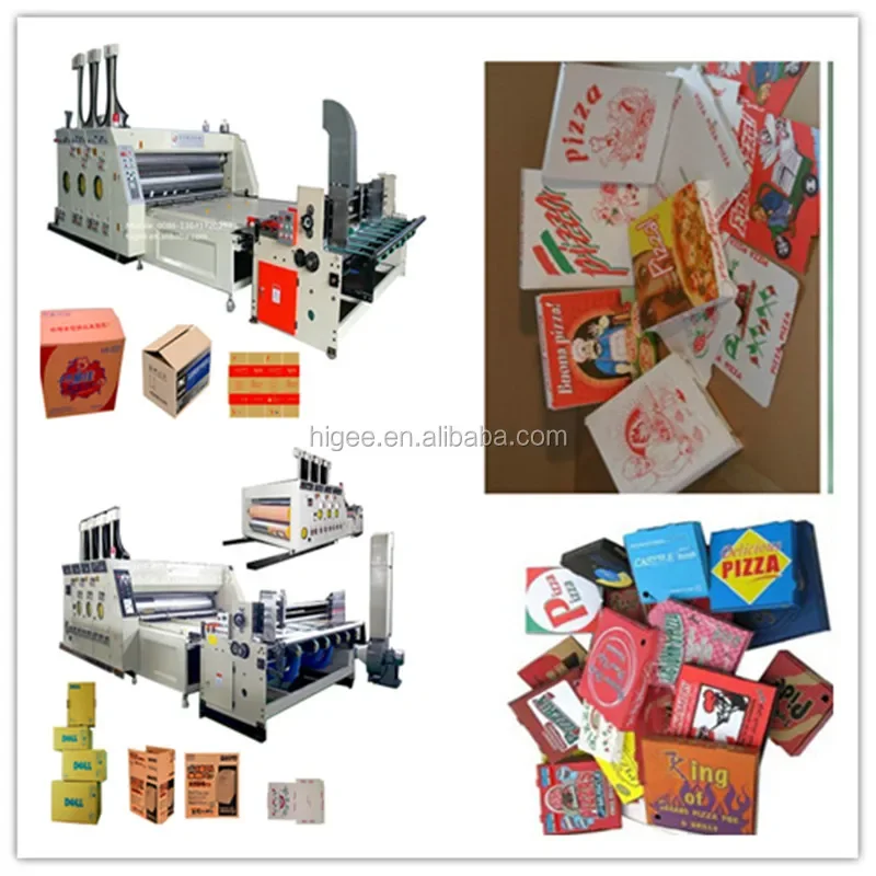 YUGONG Automatic Corrugated Cardboard Pizza Box Making Machine Carton Box Making Machine prices, Machine Making Carton Box