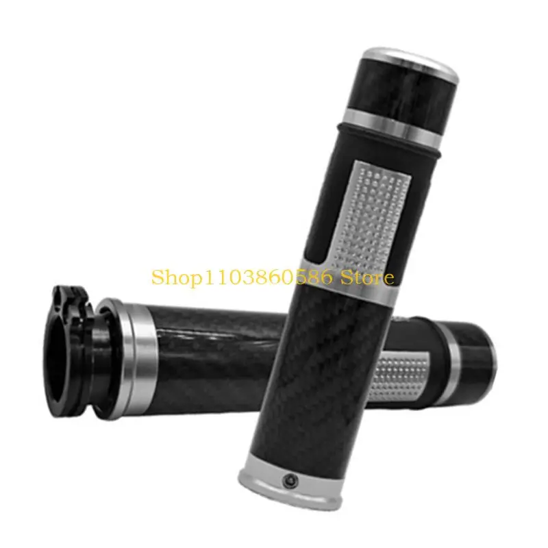 242A Stylish Carbon Fiber Design Motorcycle Grips Strong Strength Handlebar Providing Superior Grip Quick Install for Bikes