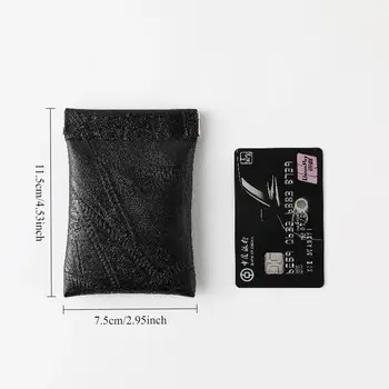 2025新款時尚真皮長口袋鑰匙包零錢包男女通用小巧短零錢袋小卡包 8 最佳銷售 鑰匙鏈袋 - №7