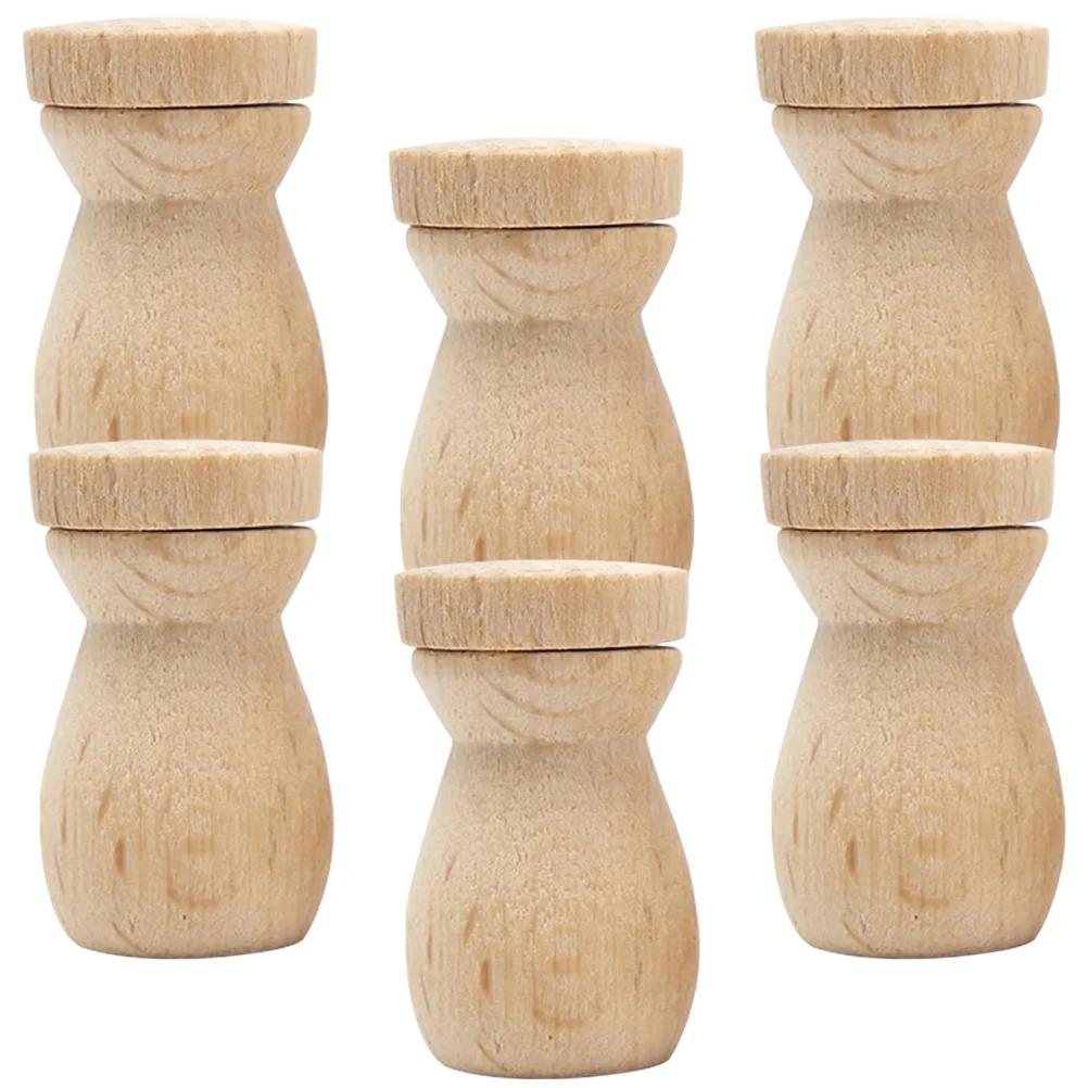 

6 Pcs Wooden Essential Oil Bottle Expansion Fragrance Pendant Accessories 6pcs Diffuser Locket Cage Charms Bracelets Perfume