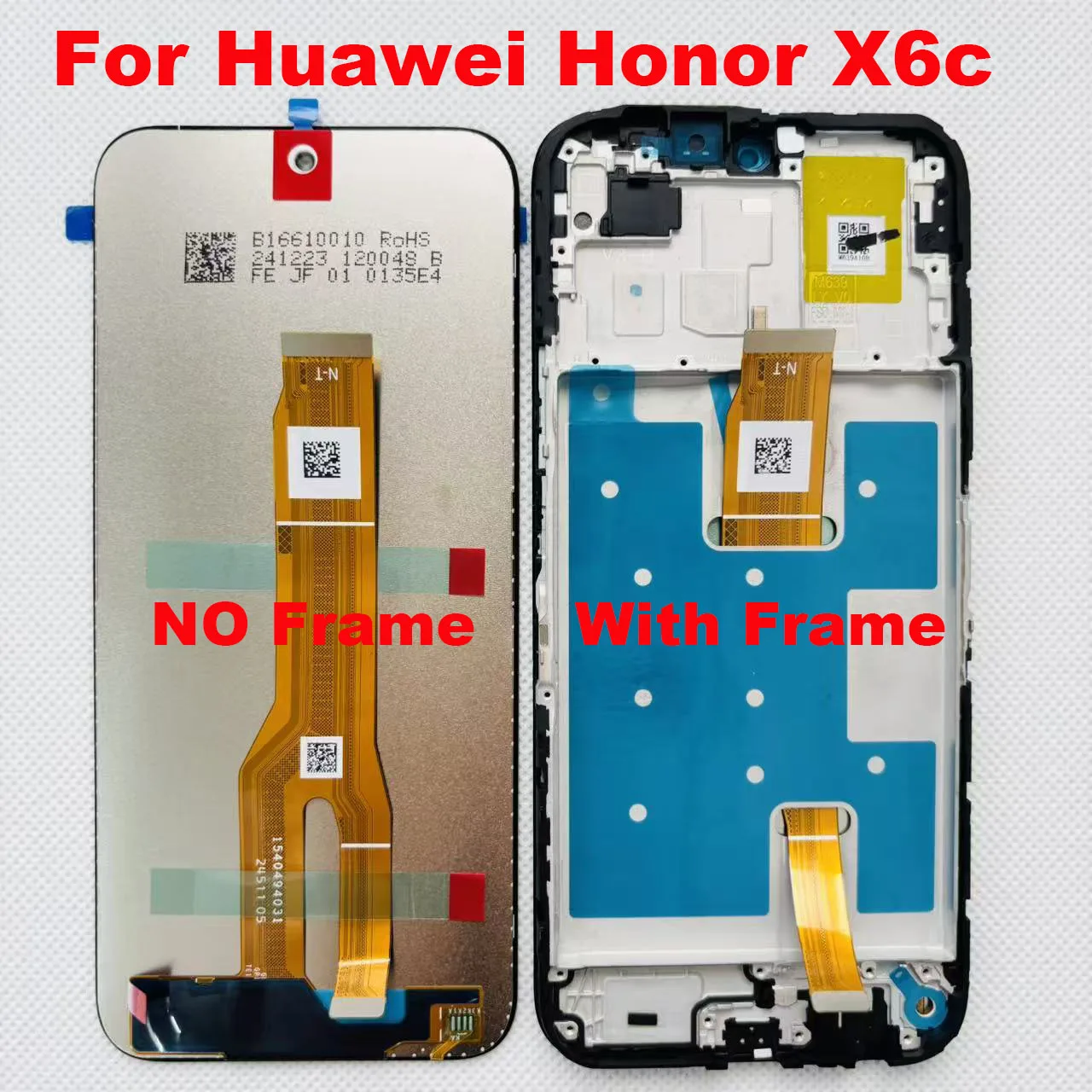 

6,61 ''оригинальный ЖК-дисплей для Huawei Honor X6c NIC-LX1, NIC-LX2, NIC-LX3, дигитайзер сенсорного экрана, замена сенсорного экрана с рамкой