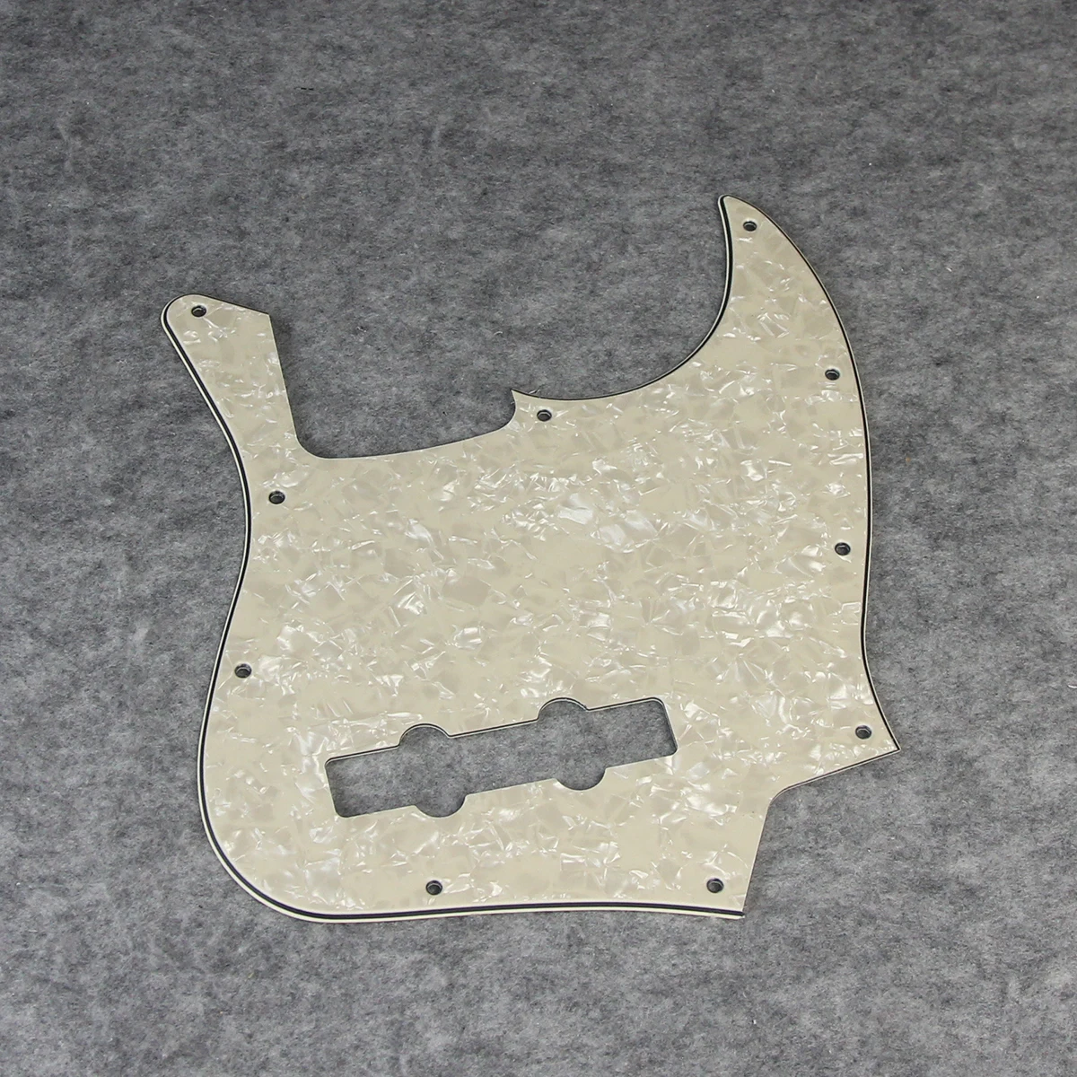 FLEOR 1 Stück 10-Loch-Bass-Schlagbrett Jazz JB Gitarren-Kratzplatte und Schrauben für 4-saitigen Bass – Detail 7