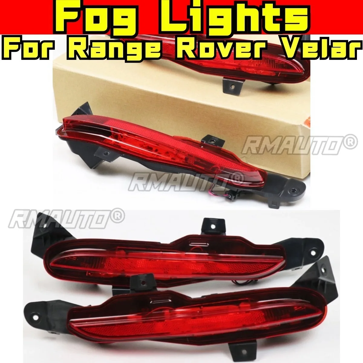 Fog Lights Driving Lamp Halogen LED Bulbs Bumper Fog Light Lamp Lamp Light Housing Body Kit For Range Rover Velar Styling Kits