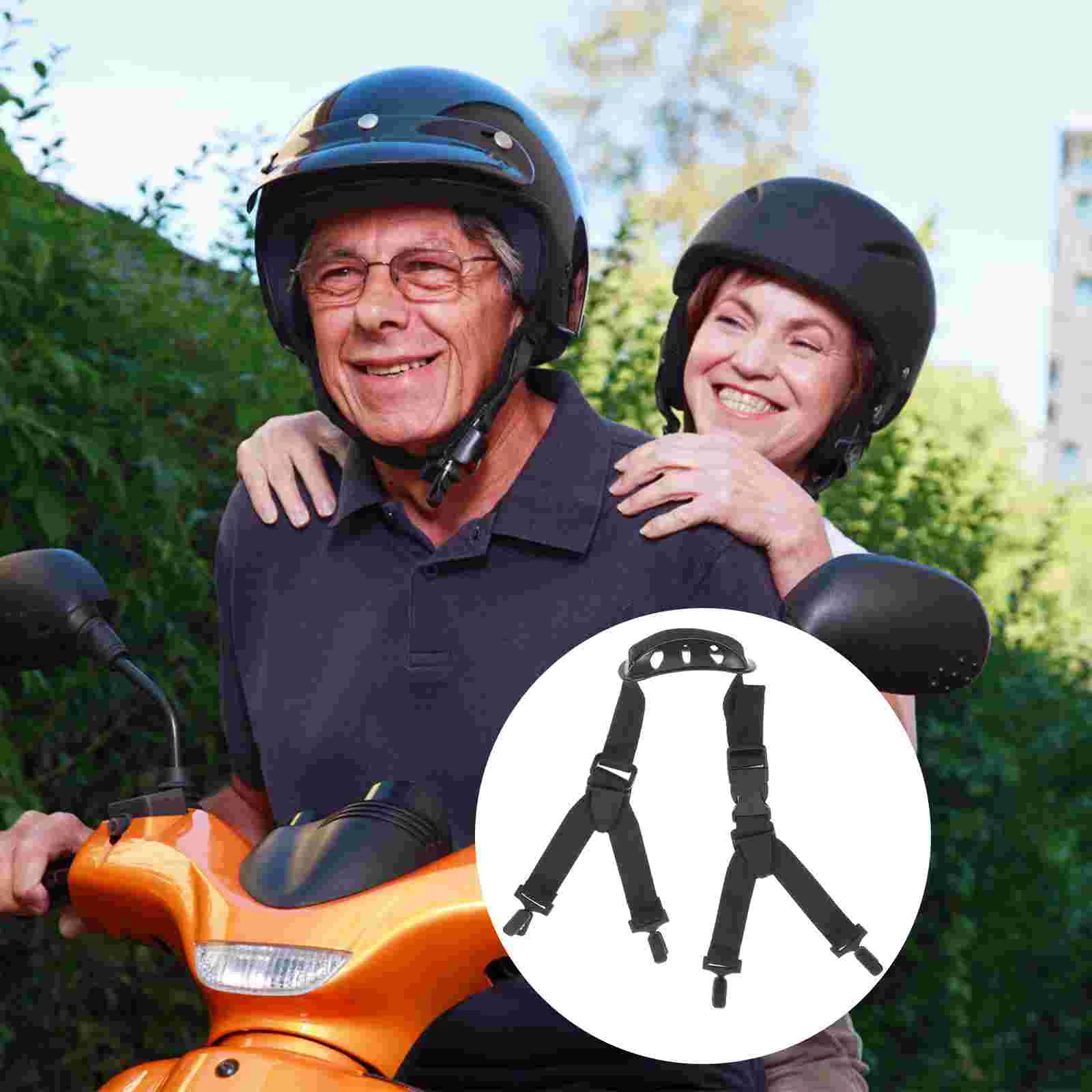 Mentonnière de sécurité à sangle réglable élastique, casque de sécurité