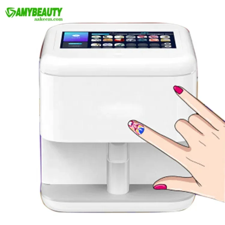 2023 Latest Nail Printer Digital 3d Art Nail Printer Machine 4000 Nails Finger Printing Machine