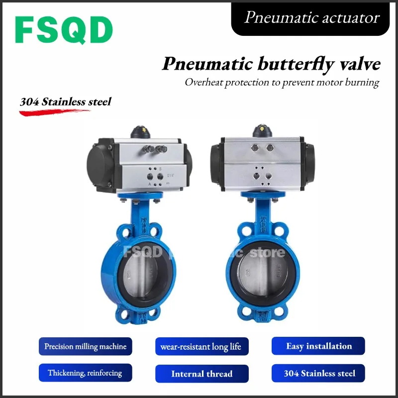D671X-10/16 Pneumatic butterfly valve stainless steel fast cut-off valve DN40 50 65 80 100 125 150 200 250 300 Pneumatic tool