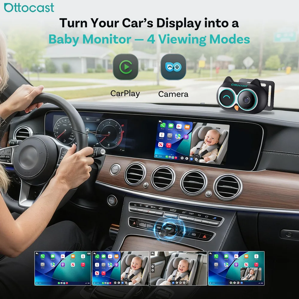 adaptador-wireless-carplay-ottocast-cabin-care-para-monitoramento-de-bebes-no-carro-camera-de-visao-traseira-para-bebes-conducao-mais-segura-com-exibicao-de-video-em-tempo-real
