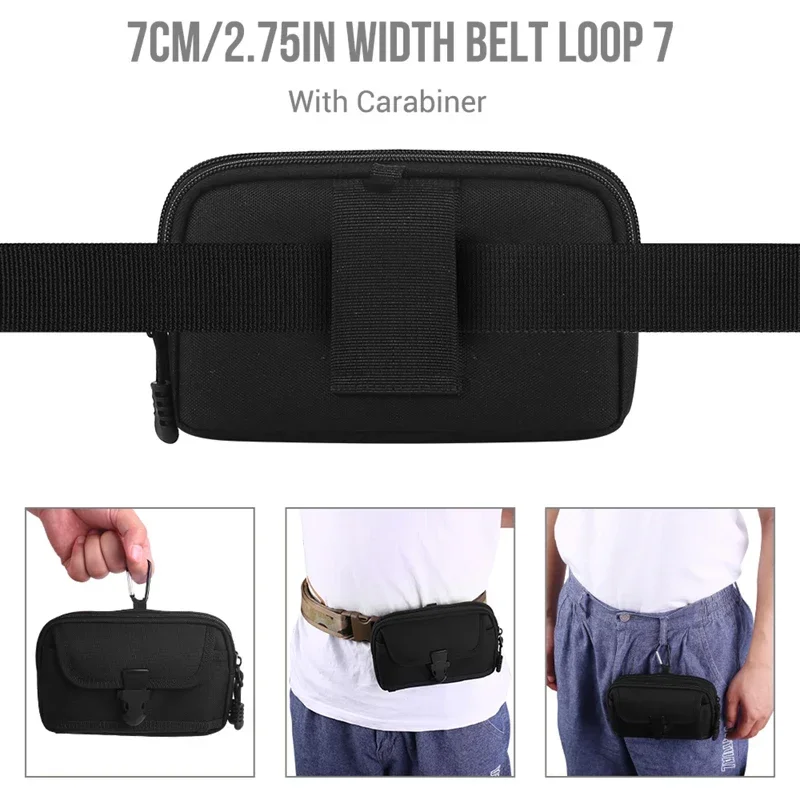 Waist Pouch EDC Molle Waist Bag Belt Phone Pouch Holster Purse Carrying Pouch for Smartphone Tools Поясная Сумка