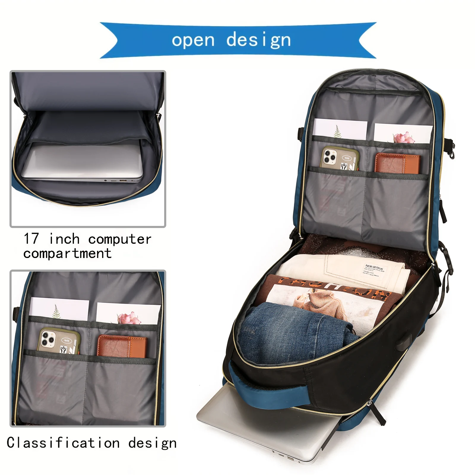 Travel Backpack Multifunction Large Capacity USB Backpack Luggage Bag Schoolbag Business Trip Bag