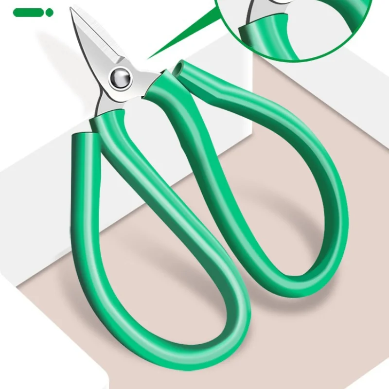Gold and Silver Jewelry Scissors, Short Mouthed Green Handle, Copper Wire Breakage,Cutting and Striking Gold Tools and Equipment