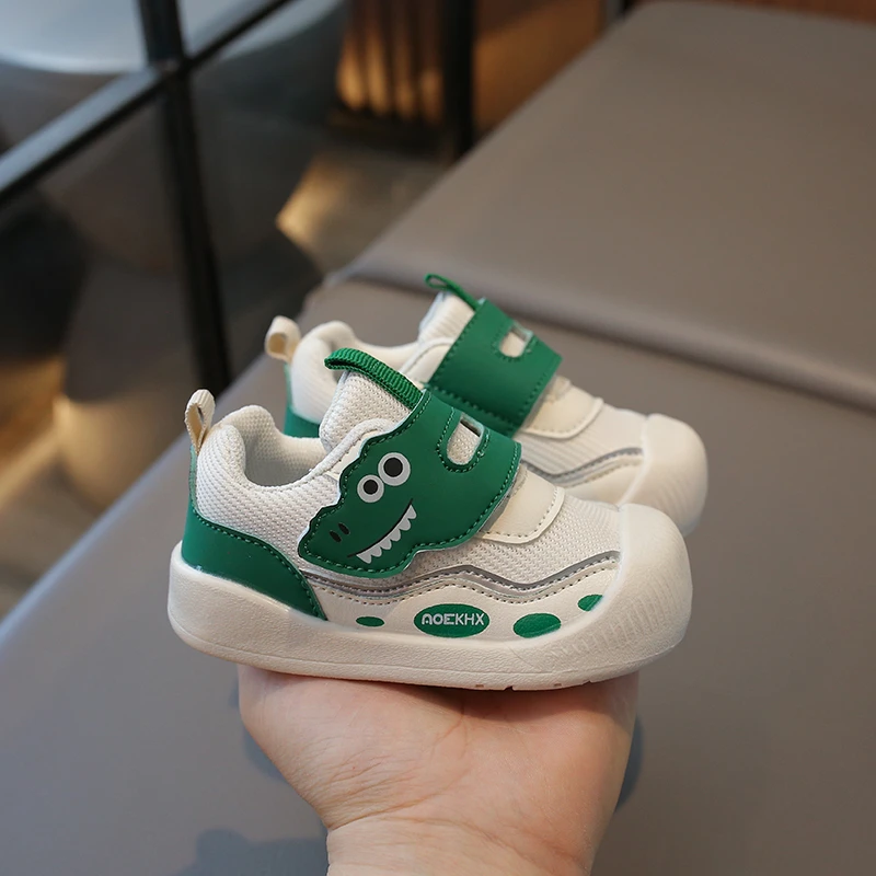 Baby Children Toddler Shoes Gray Lightweight Breathable Boys Girls Sports Functional Shoes Green Kid Baby Single Shoes Sandals