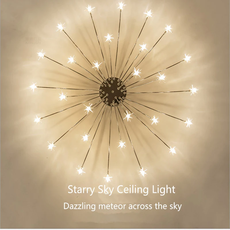 Nordic Sky Star lampadario a soffitto arte moderna Led arredamento per interni luce soggiorno sala da pranzo camera da letto cucina Hotel Loft