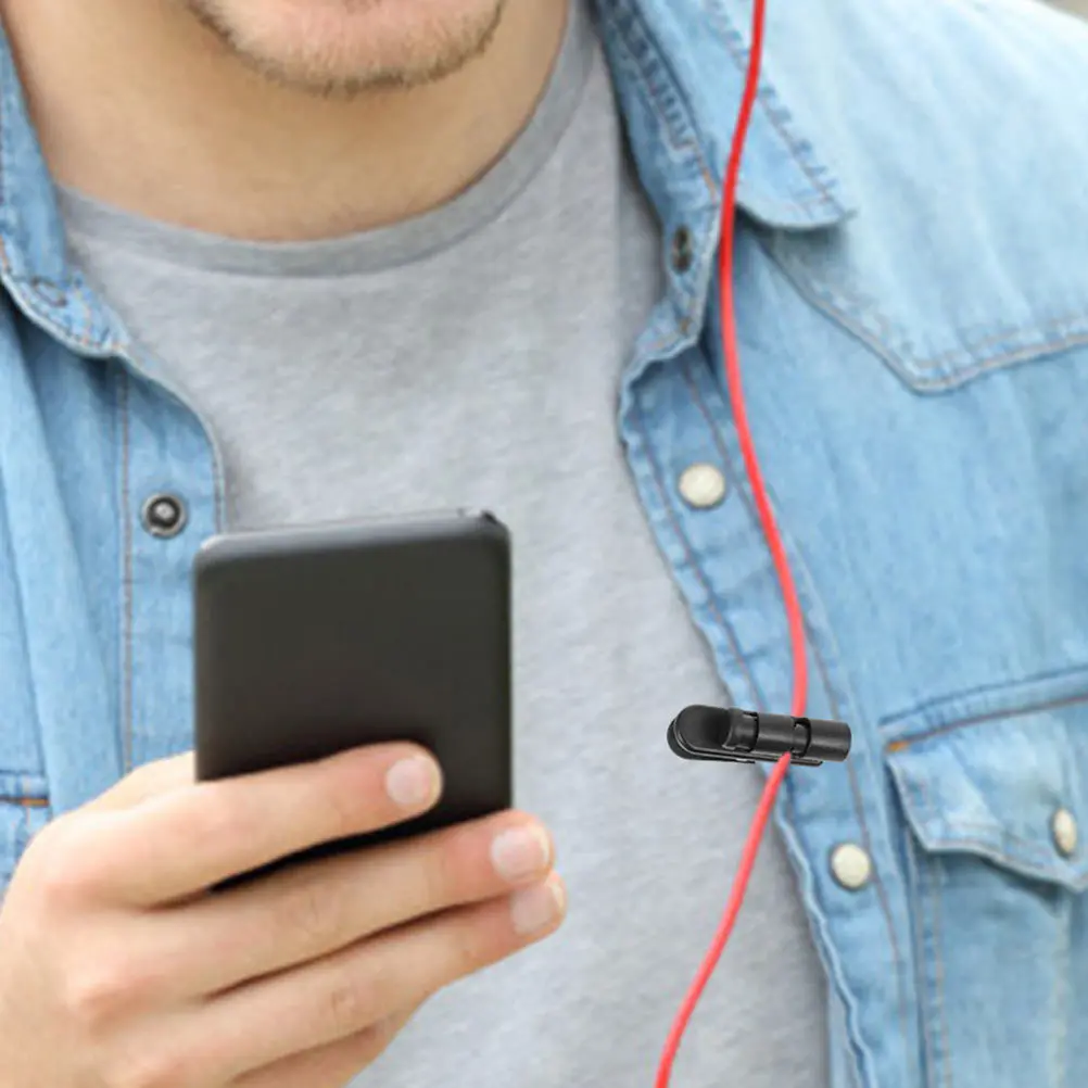 3Pcs Earphone Cable Clips Premium Headset Cord Holders Headphone Wire Organizer for Outdoor Indoor Use Headset Cord Clips