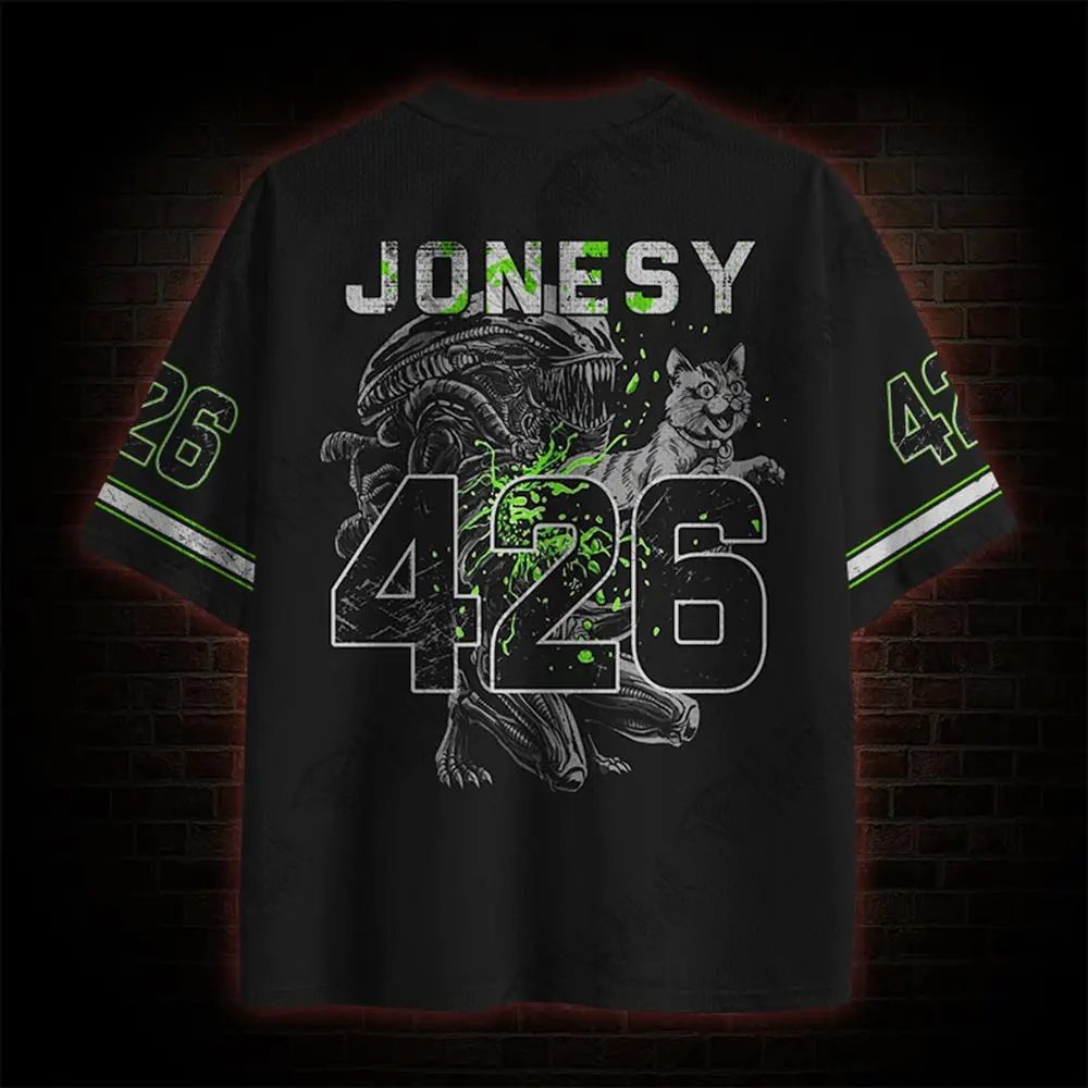 2026 New Movie Sports Fashion Adult and Children's Short Sleeve V-neck Street Eye Clothing Gothic Style Horror Fans Gift