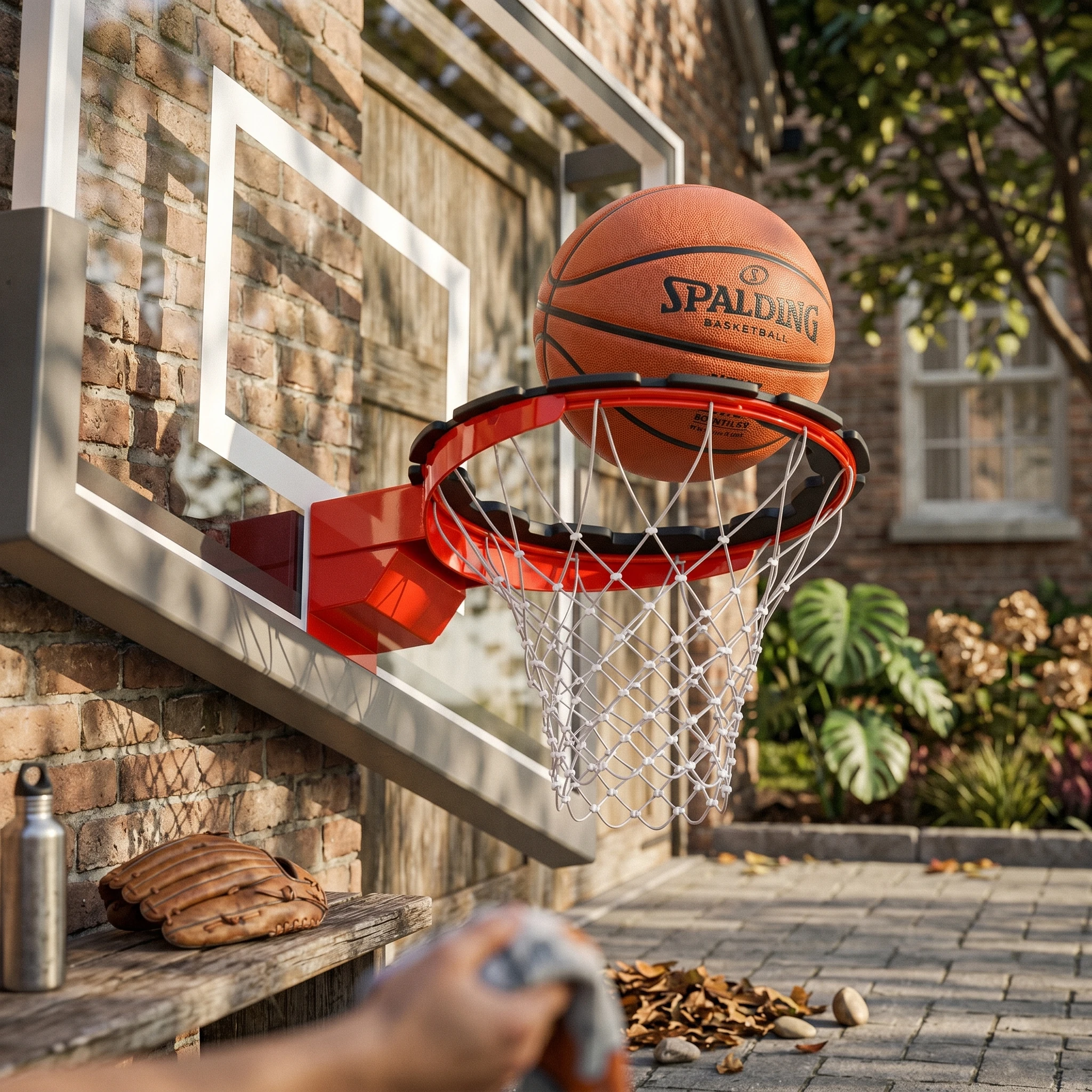 Basketball Reducer Loop Practice Basketball Rim Reducer Sports Training Gear Hook-and-Loop Black