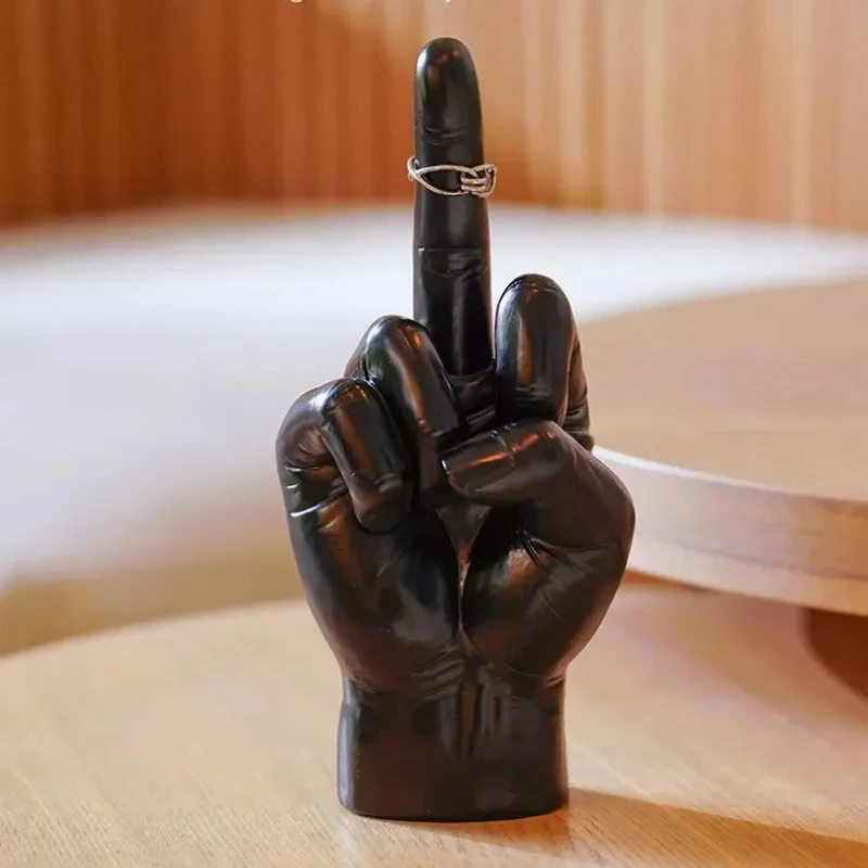 

Домашний декор Настольный ремесло из смолы: модное украшение в стиле среднего пальца для гостиной, входа и декора комнаты в стиле хип-хоп