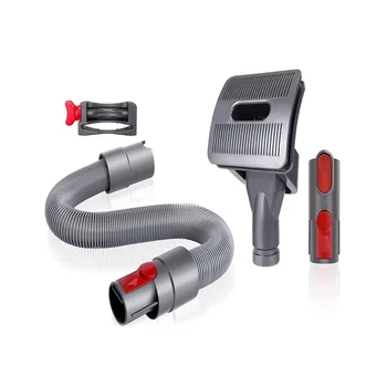 Dierenverzorgingsset, Hondenborstel Haar Vacuümbevestiging Voor Dyson V7/8/10/12/15, Met Verlengslang En Trekkerslot