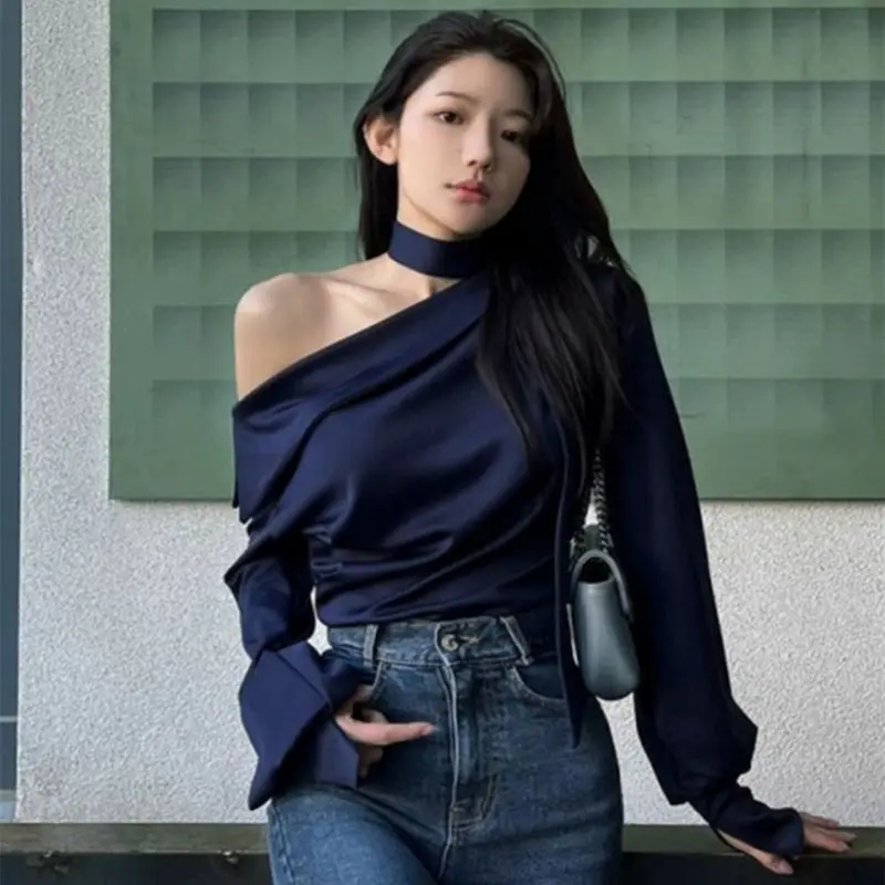 البلوزات لاعبا البلوفرات امرأة تريكو الديكور القوس التفاصيل نادي ليلة حفلة حفل متعدد الألوان المؤنث موضة إلى الأمام الخريف #2