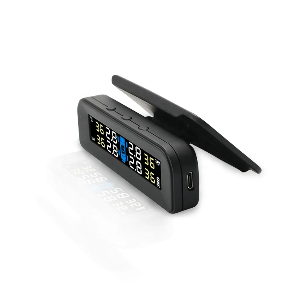 High-quality Smart Wireless Solar-powered Tire Pressure Monitor System With 4 Sensors TMPS