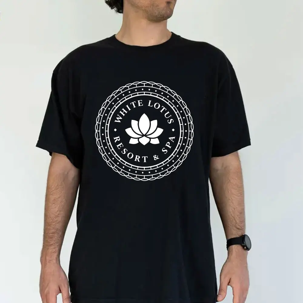 White Lotus Resort & Spa Crest Shirt TV Show T-shirt Summer Cotton&breathable Shirts Graphic T Shirts Y2k Clothes Casual Tshirt