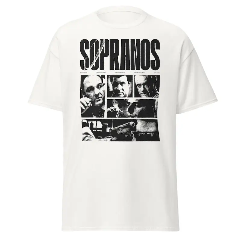 

The Sopranos Graphic Tee - Vintage Mafia TV Show Shirt Retro 90s Movie T-Shirt Mob-Boss Gift Streetwear Unisex Tee
