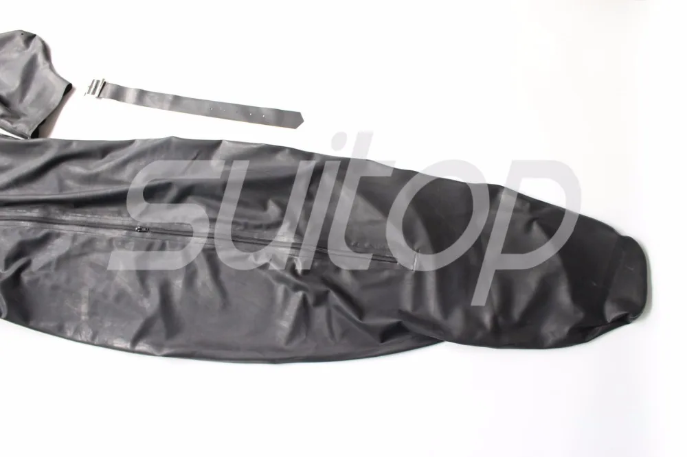 Saco de dormir de látex masculino saco de dormir com bolso no braço dentro