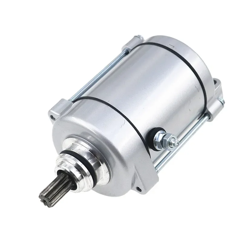 High Torque 9 Teeth Starter Motor for Motorcycle Compatible with Zongshen Lifan Longxin CG125 Qianjiang 125 Three Wheel Parts