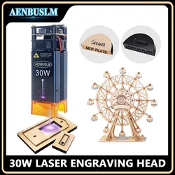 AENBUSLM 450nm 30W moduł laserowy 12V stała ogniskowa głowica do grawerowania laserowego grawer laserowy do cięcia 3D drukarka trasa CNC